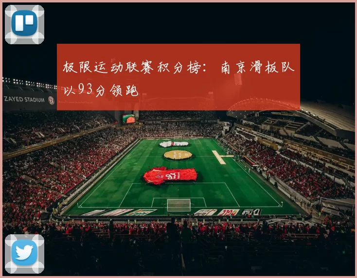 极限运动联赛积分榜：南京滑板队以93分领跑